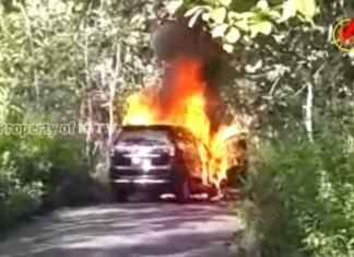 Terbakar Di Tengah Jalan, Avanza Ludes Sisakan Besi Tua