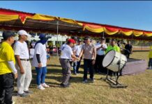Kejuaraan Drumband Unjuk Ketangkasan, Bupati Gunungkidul Memukul Bass
