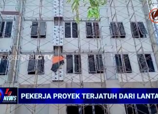 Terpeleset, Tukang Bangunan Terjatuh dari Lantai 2 Proyek Gedung DPRD Gunungkidul