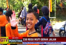 Ratusan Regu Gerak Jalan Meriahkan HUT RI Kapanewon Nglipar