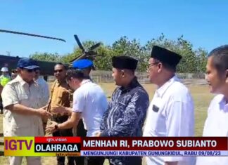 Di Gunungkidul Menhan Prabowo Subianto Resmikan 11 Titik Sumur Bor