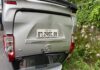 Di Gunungkidul Toyota Avanza Terbalik Pasca Tabrak Pembatas Jalan
