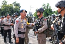 100 Personel Brimob Polda DIY Diberangkatkan ke Papua