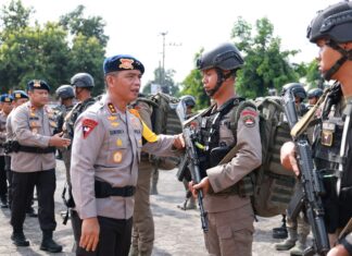 100 Personel Brimob Polda DIY Diberangkatkan ke Papua