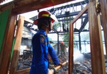 Satu Rumah dan Sebagian Dapur Terbakar, Kerugian Mencapai Puluhan Juta Rupiah