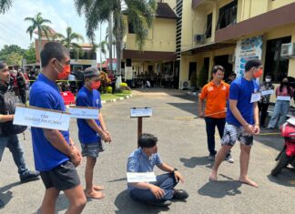 Polres Bantul Menggelar Rekonstruksi Kasus Kekerasan Hingga Menyebabkan Korban Tewas