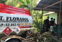 Pertamina Patra Niaga Salurkan 1.400 Liter Minyak Tanah ke Dapur Umum Posko Erupsi Lewotobi