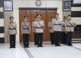 Sejumlah Pejabat Utama di Lingkup Polres Bantul Berganti Posisi