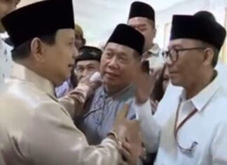 Temui Presiden Prabowo Subianto, H. M. Taufiq R. Abdul Syakur Silaturahim Lebaran