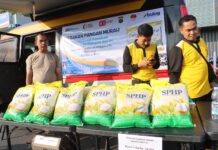 Satgas Pangan Polres Bantul Salurkan Beras