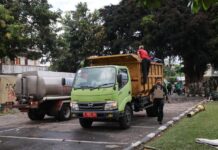 Penampakan Mapolda DIY Pasca Aksi Anarkis Jumat Malam