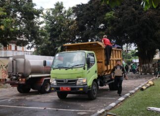 Penampakan Mapolda DIY Pasca Aksi Anarkis Jumat Malam