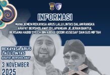 Arafat Bersholawat bersama Habib Syech bin Abdul Qodir, Polres Bantul Terapkan Rekayasa Lalin
