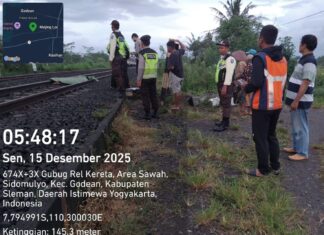 Seorang Wanita Paruh Baya Tewas Tertabrak Kereta Api Bandara