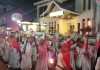 Ratusan Remaja Masjid Agung AL Hikmah Tanjungpinang Pawai Obor Peirngati 1 Muharram