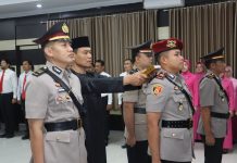 Kapolres Bantul Pimpin Sertijab Kasatreskrim dan Kapolsek Banguntapan