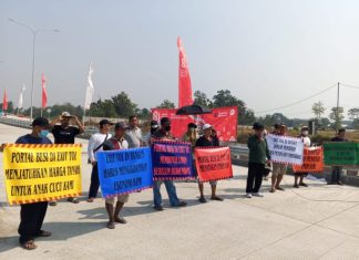 Warga Banyurejo Sleman Tolak Pemagaran dan Pemasangan Portal Jasa Marga