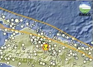 Gempa Magnitudo 5,4 Guncang Jayapura